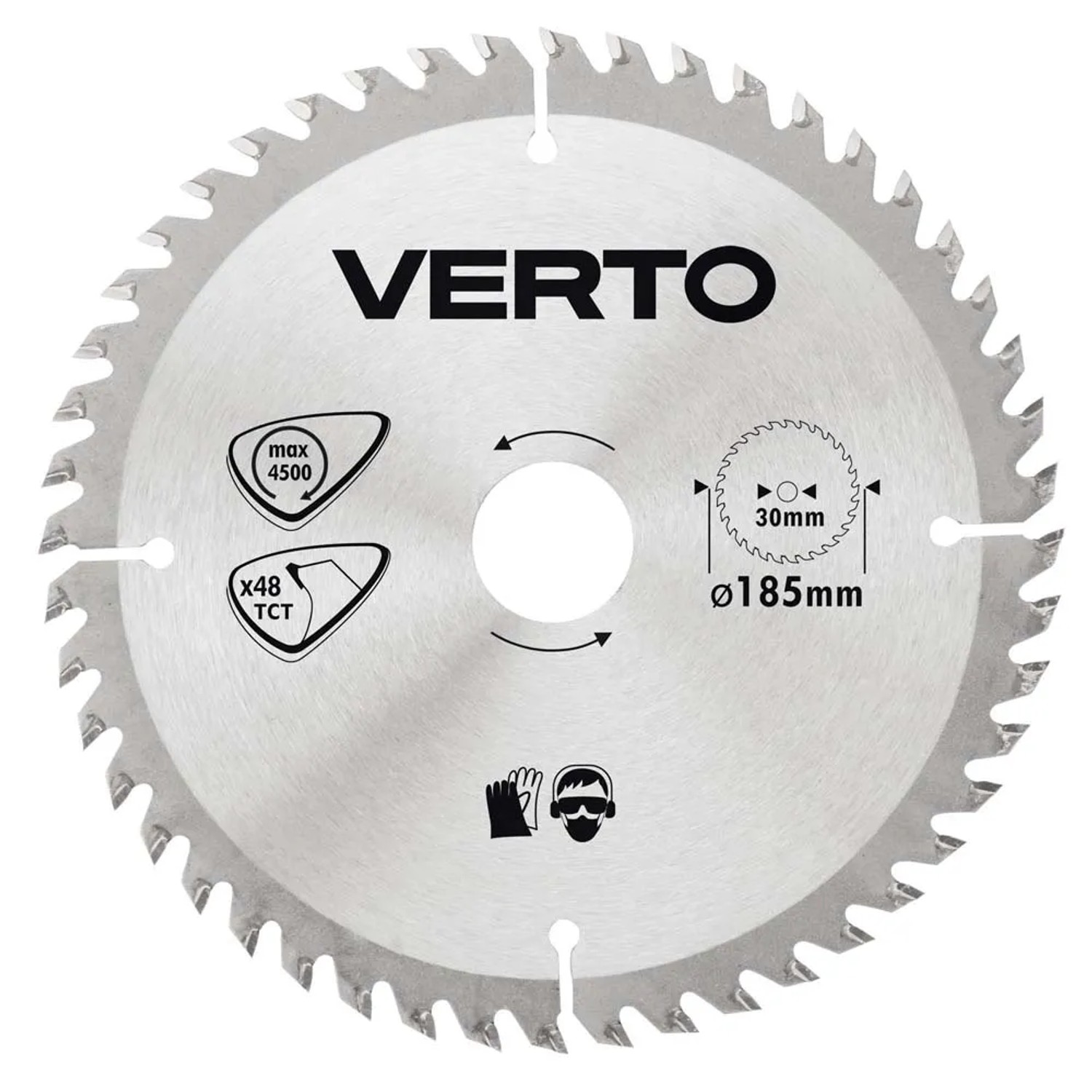 Verto Tarcza zębata, widiowa, 185 x 30 mm, 48 zębów