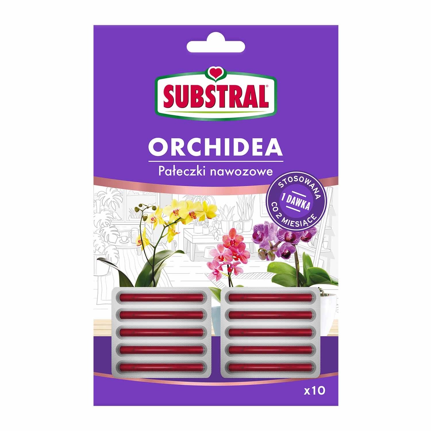 Substral Nawóz do orchidei pałeczki 10 sztuk.