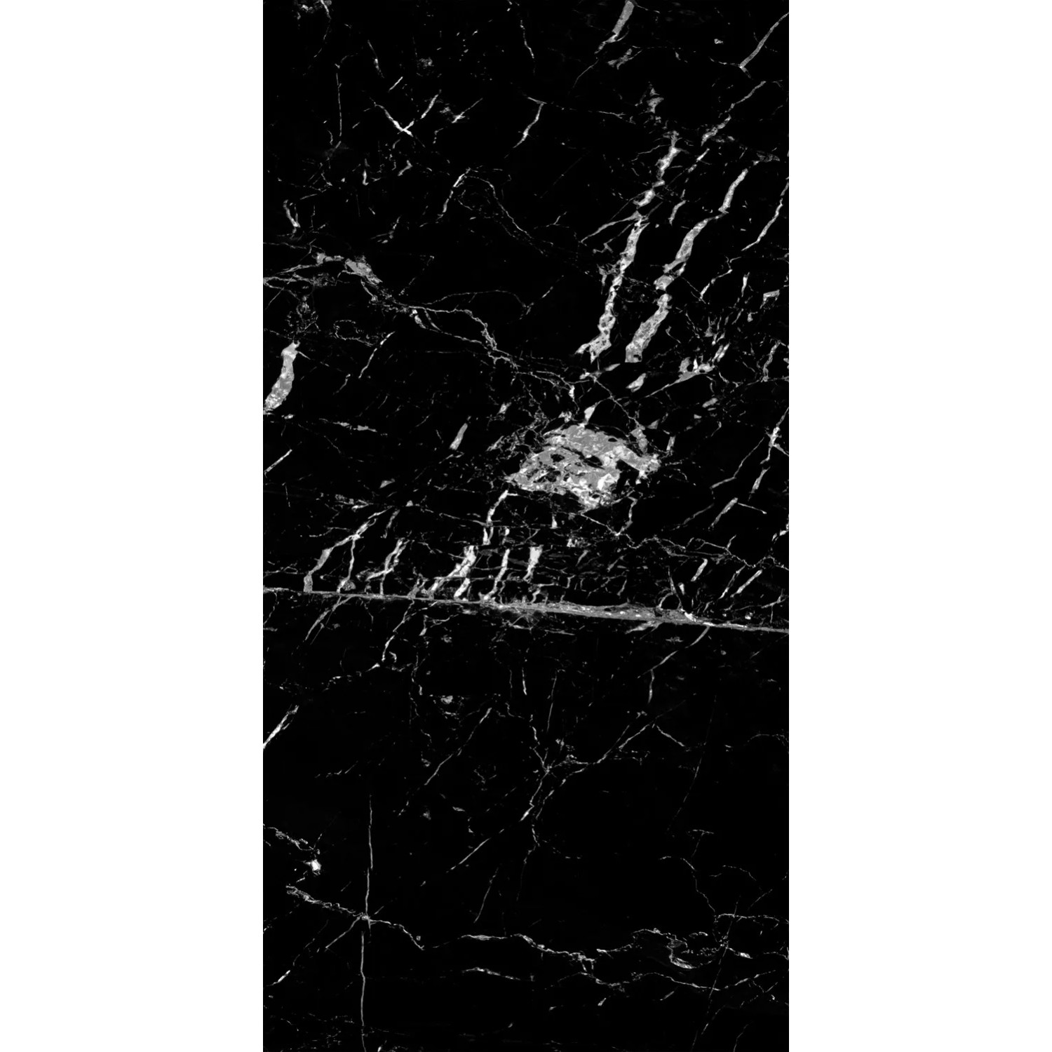 Gres szkliwiony polerowany Suelo Delicia black 60 x 120 cm