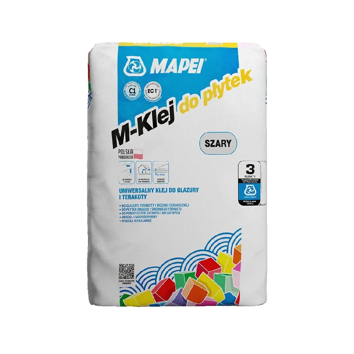 Mapei Zaprawa klejąca M-klej do płytek 22,5 kg