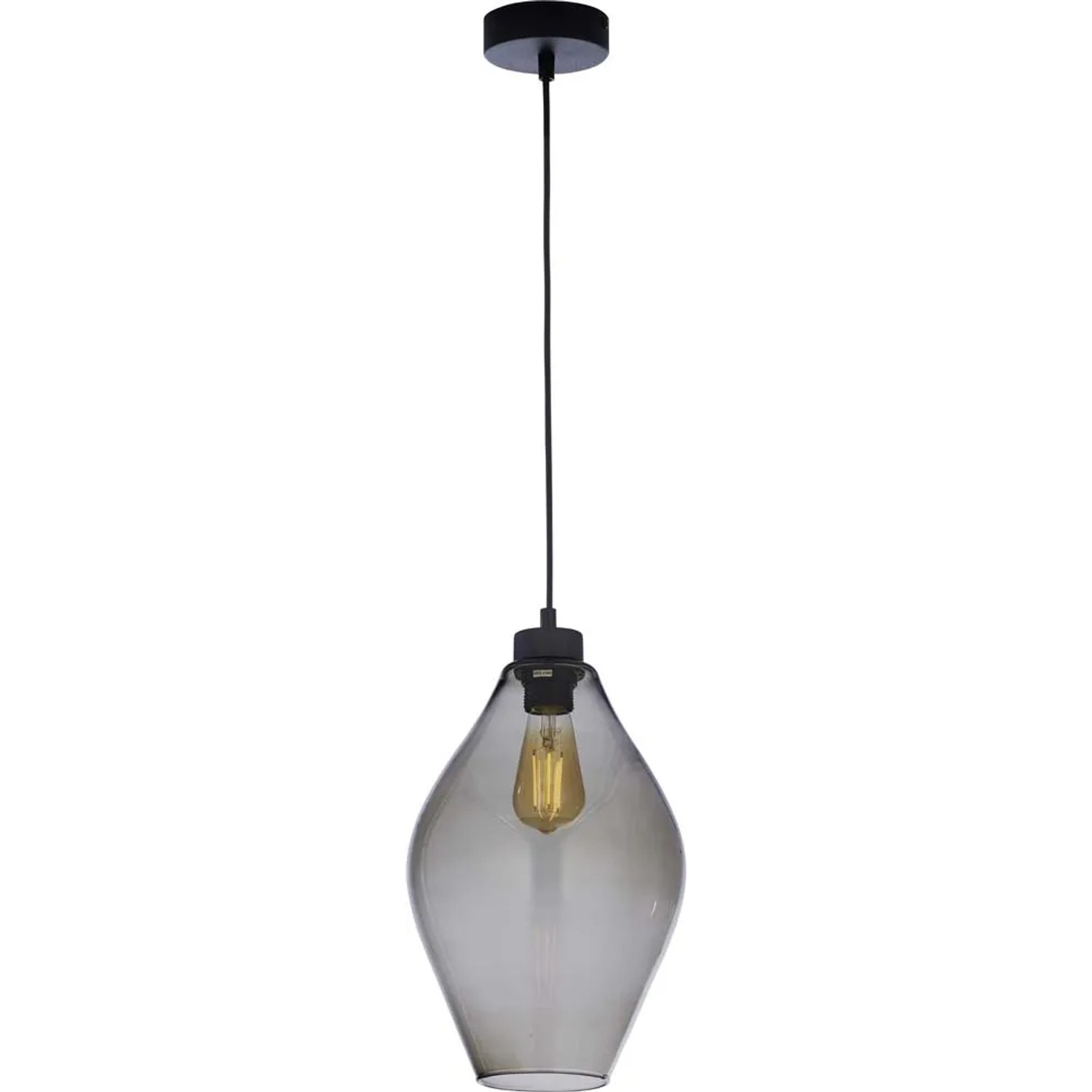 TK Lighting Lampa wisząca TULON grafit 1x60W E27