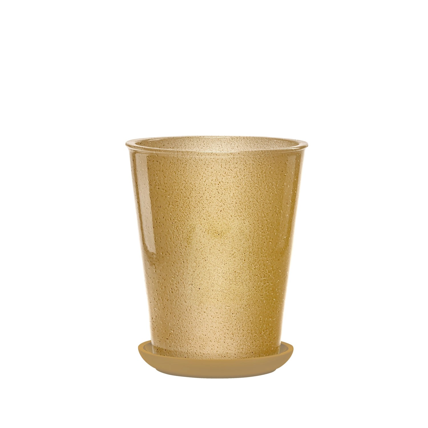 Donica z podstawką Palma miodowa - 22 cm