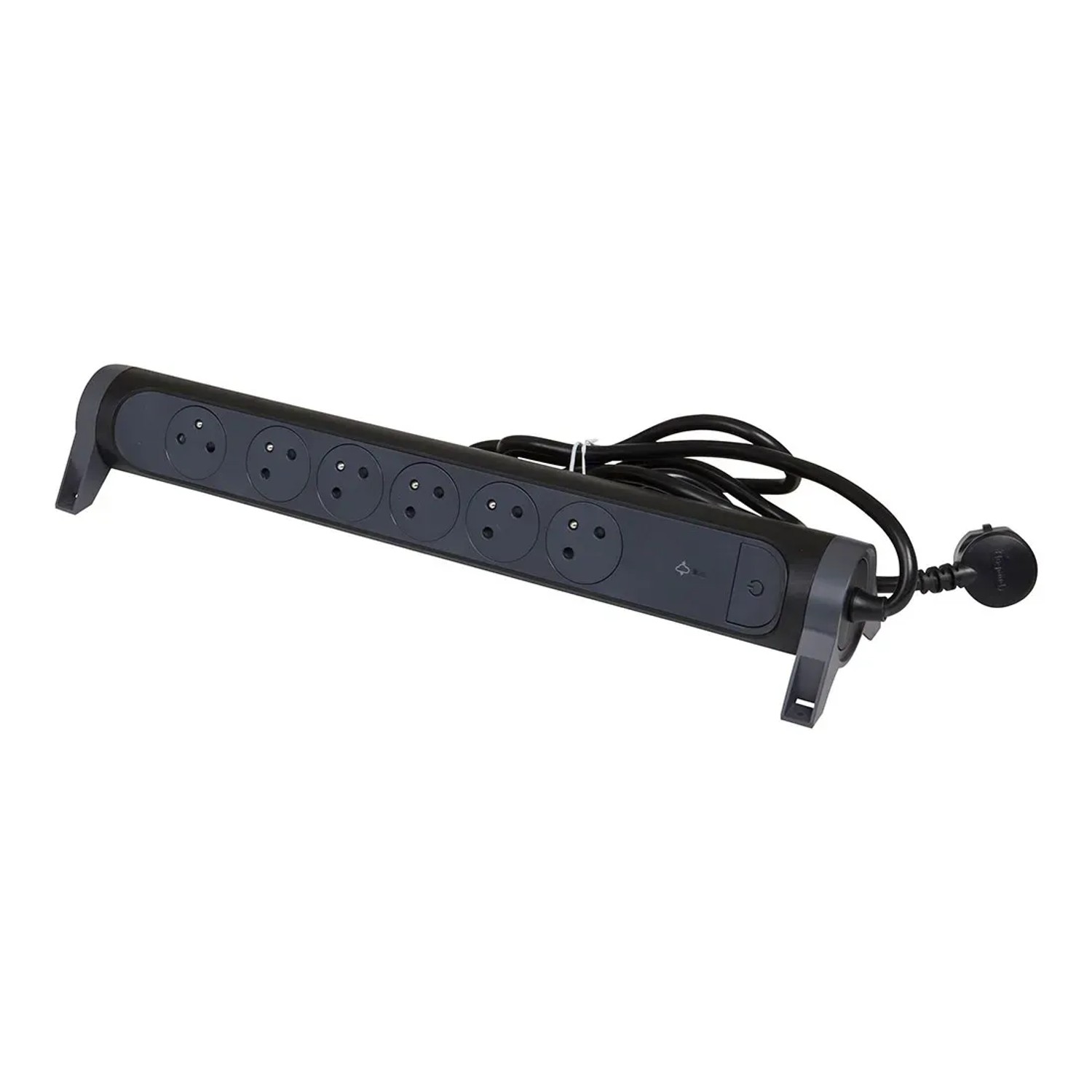 Legrand Przedłużacz z ochronnikiem 6X2P+Z 1,5 m czarny