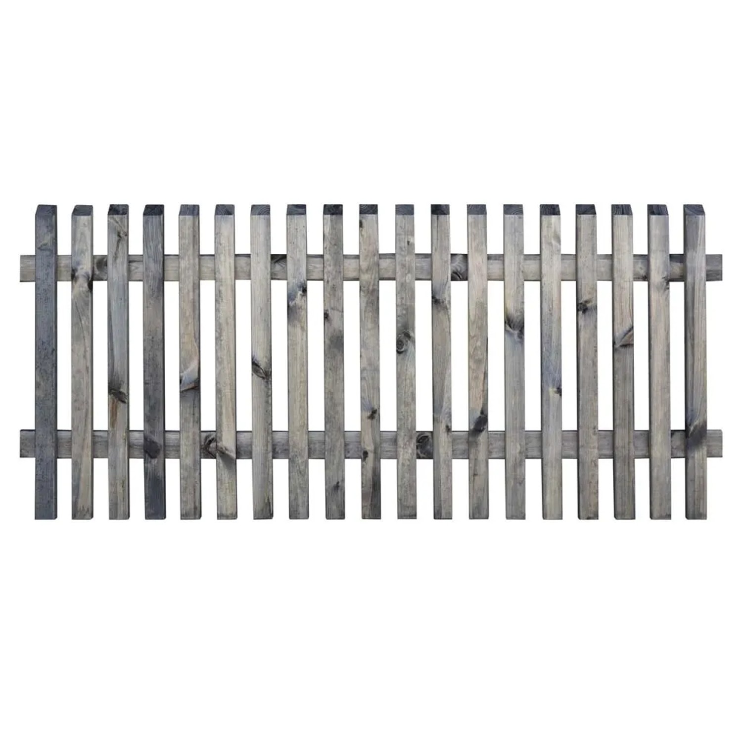 Płot sztachetowy Juist szary - 180 x 80 cm