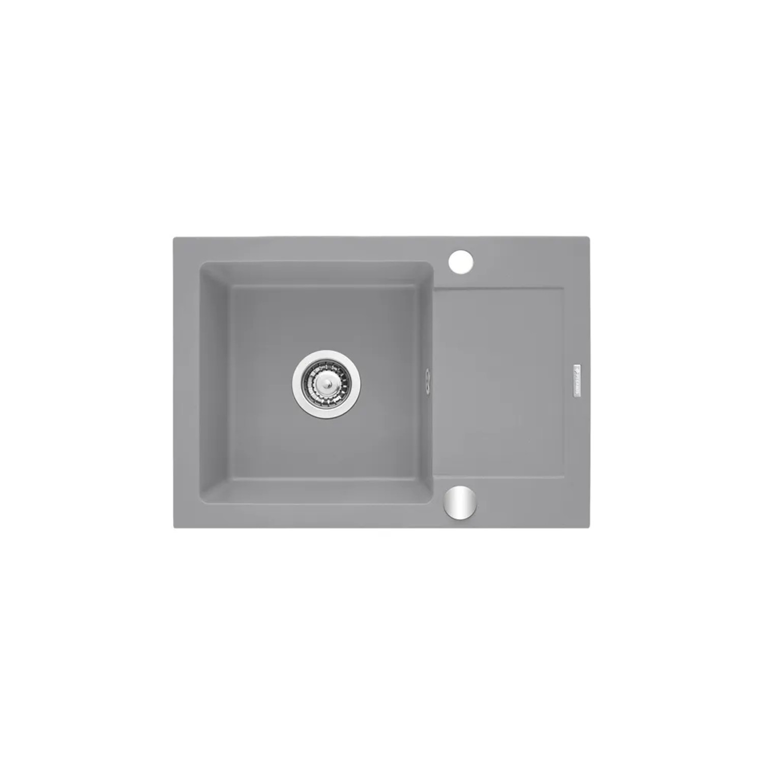 Pyramis Zlewozmywak Tasos 1-kom. szary 68x44 cm