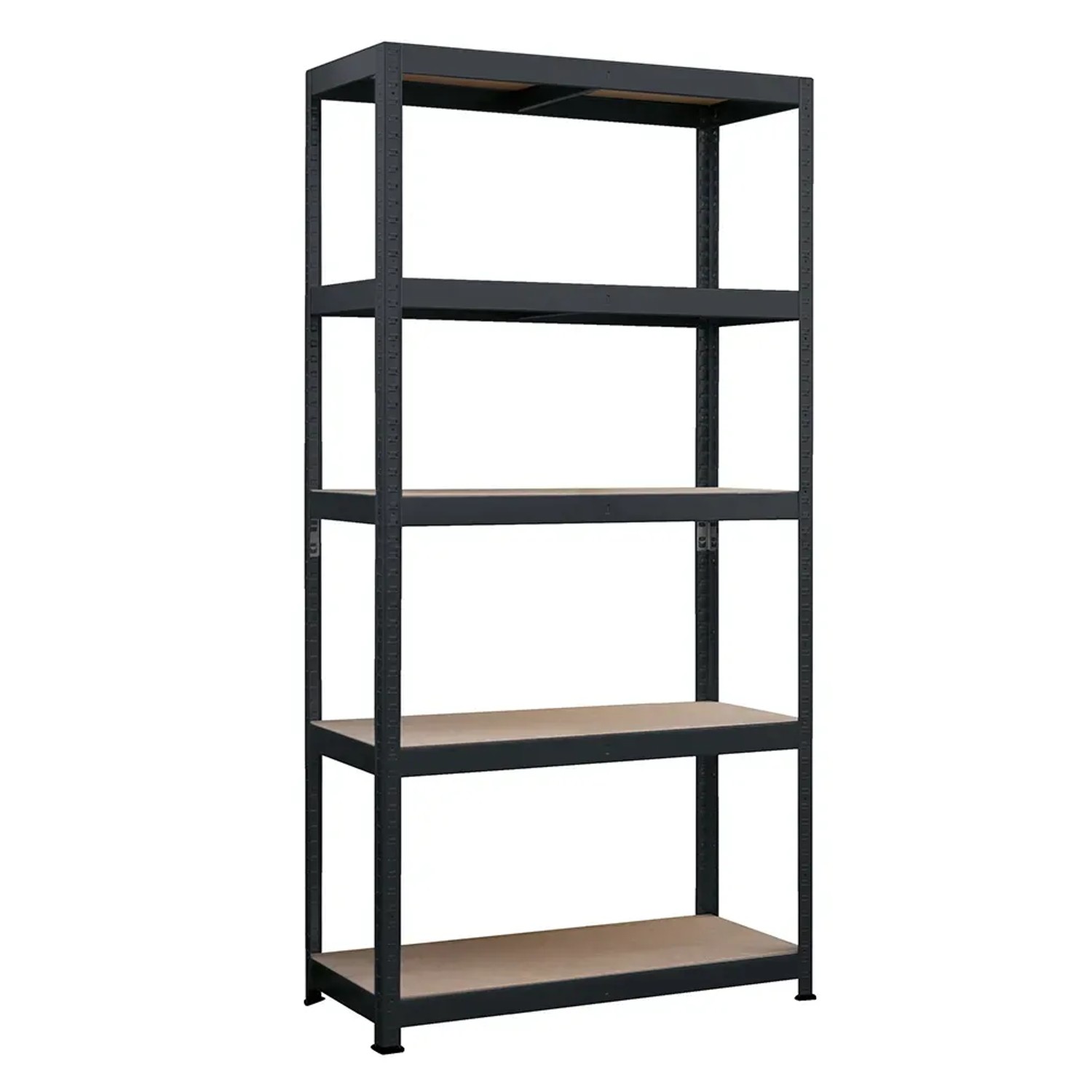 Metalkas Regał metalowy szary 180 x 90 x 40 cm 5 półek HDF/175 kg