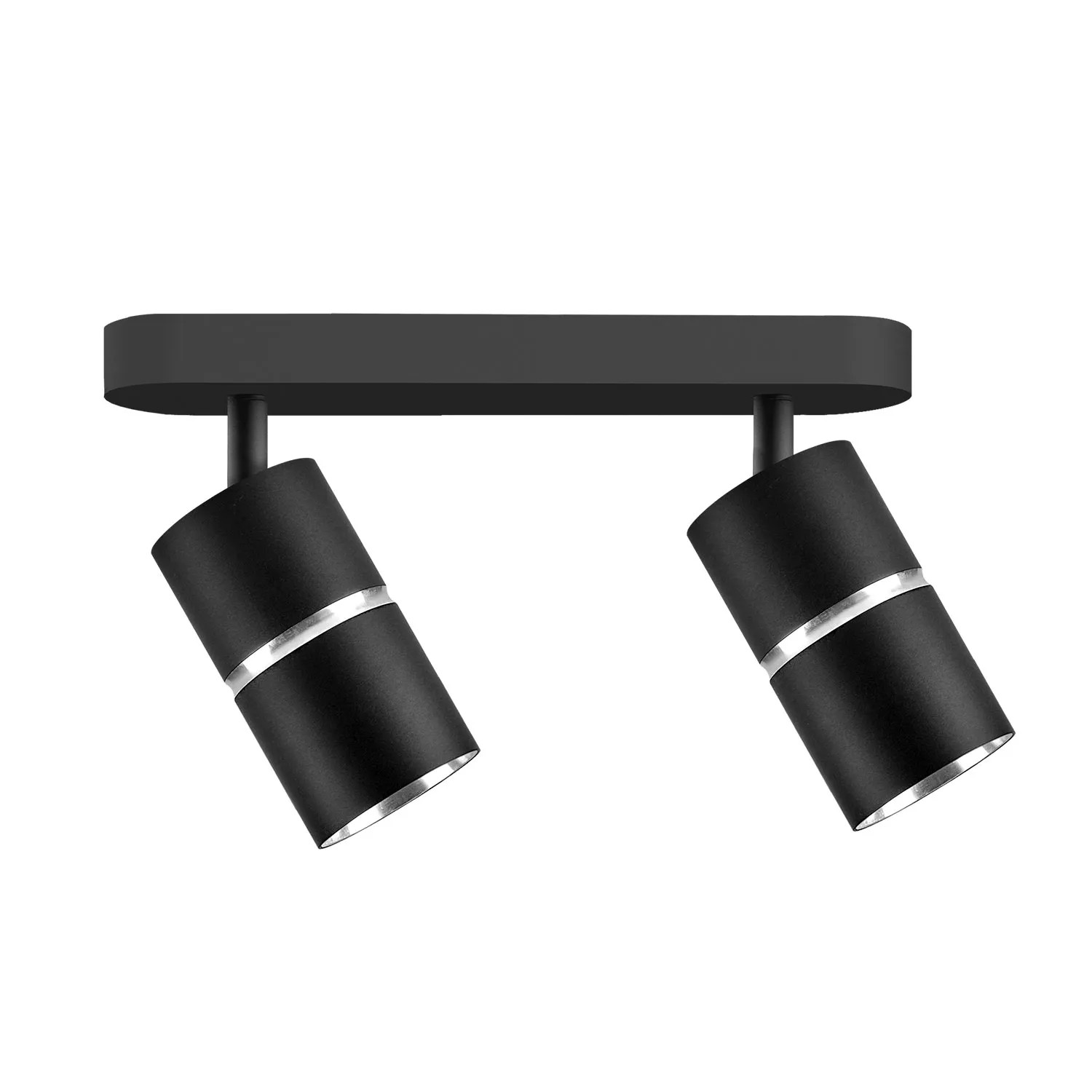 Goldlux Lampa ścienno-sufitowa BAMBOO 2xGU10 czarna ruchoma