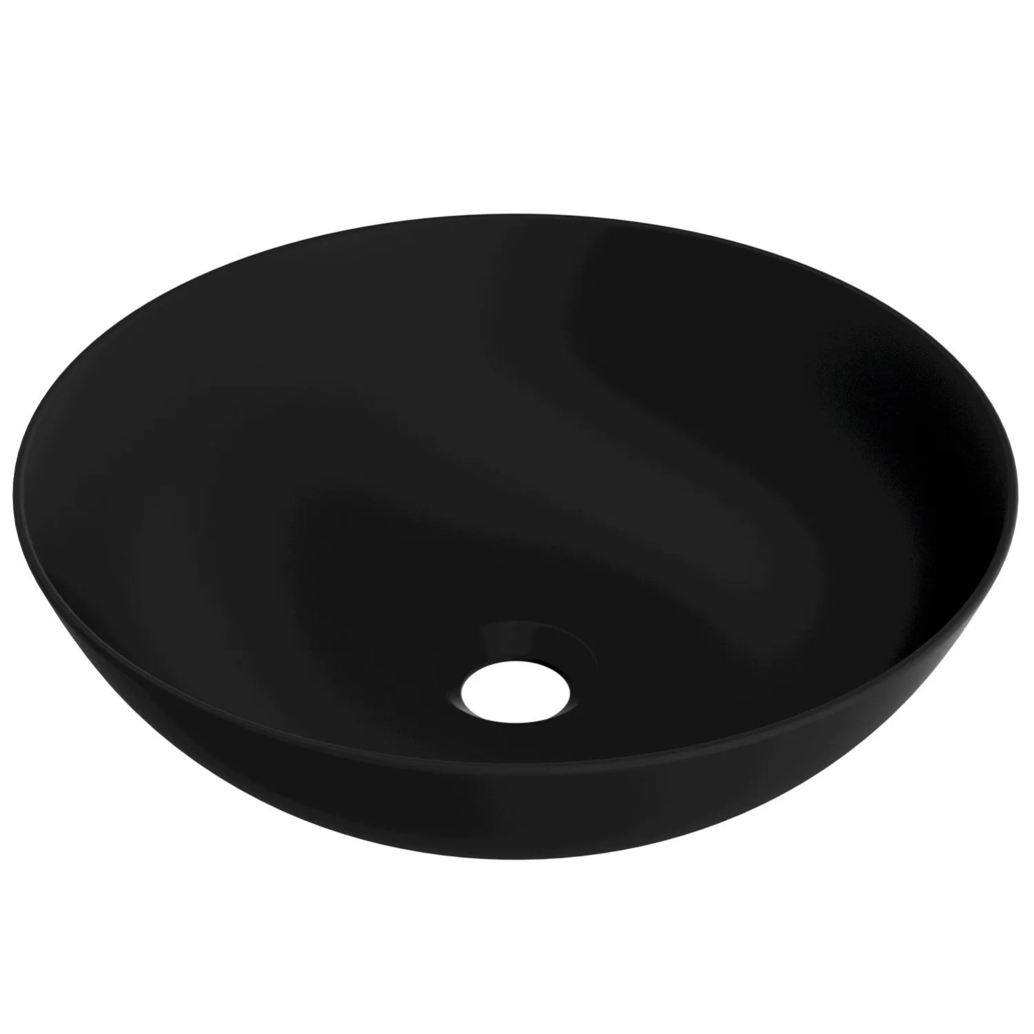 Domino Umywalka Miko 40 OKR nablatowa czarna 40x40x13,5