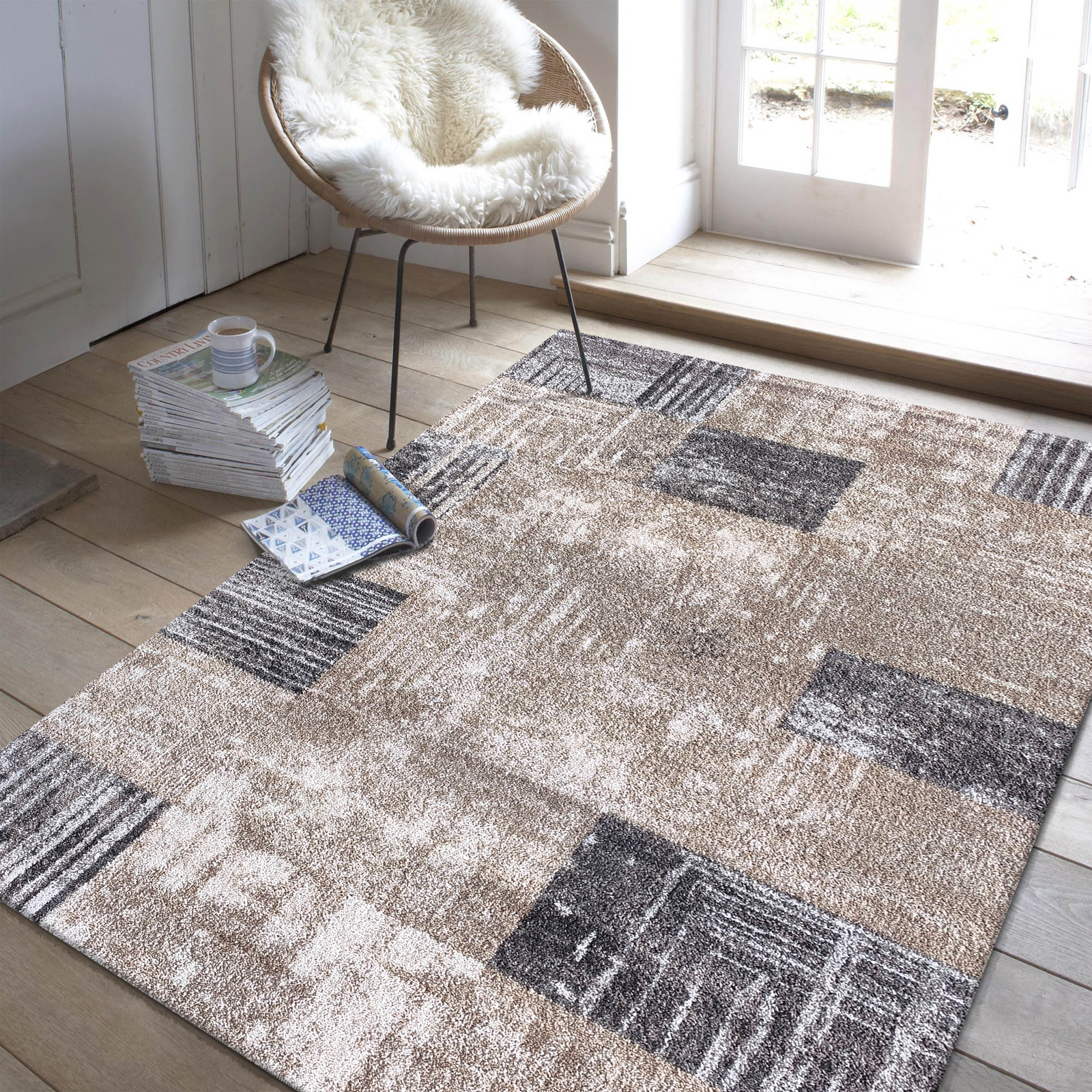 Dywan nowoczesny Pula 24 - brązowy