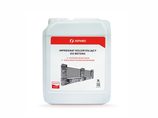 JONIEC IMPREGNAT KOLORYZUJĄCY UNIWERSALNY HYDROFOBOWY DO OGRODZEŃ 5L BIAŁY
