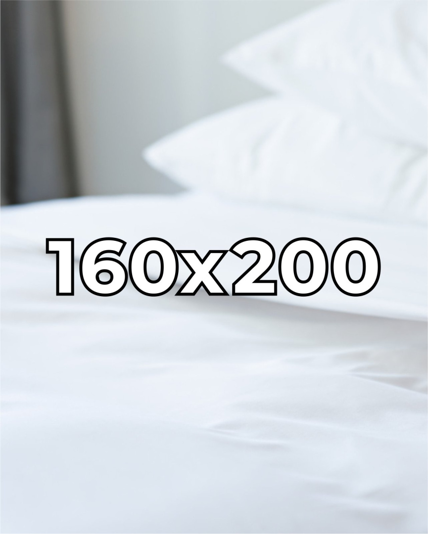 Płócienne prześcieradło hotelowe 160x200 cm, 100% płótno bawełniane 150 g