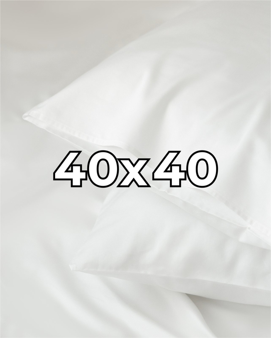 Poszewka hotelowa na poduszkę 40x40 cm Płótno bawełniane