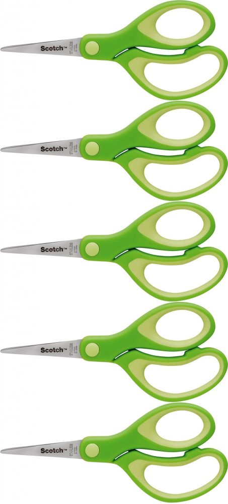 5x Nożyczki dla dzieci Scotch, 12cm, spiczaste, mix kolorów