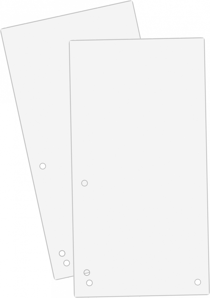 2x Przekładki do segregatora Donau, kartonowe, 1/3 A4, 100 kart, biały