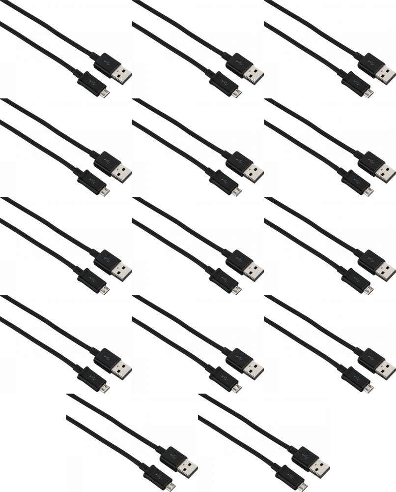 14x Kabel USB 2.0- Micro USB B Hama, 0.9m, czarny