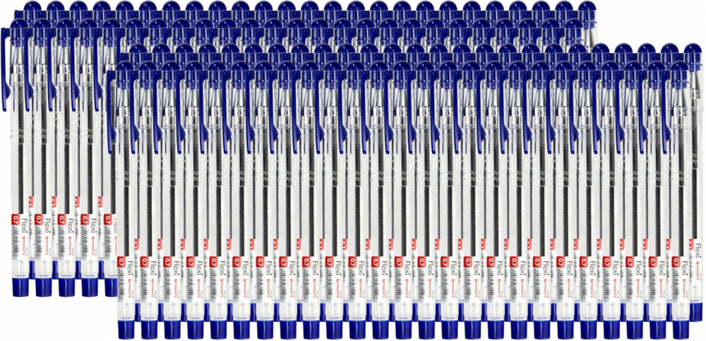 100x Długopis Penmate Flexi, 0.7mm, niebieski