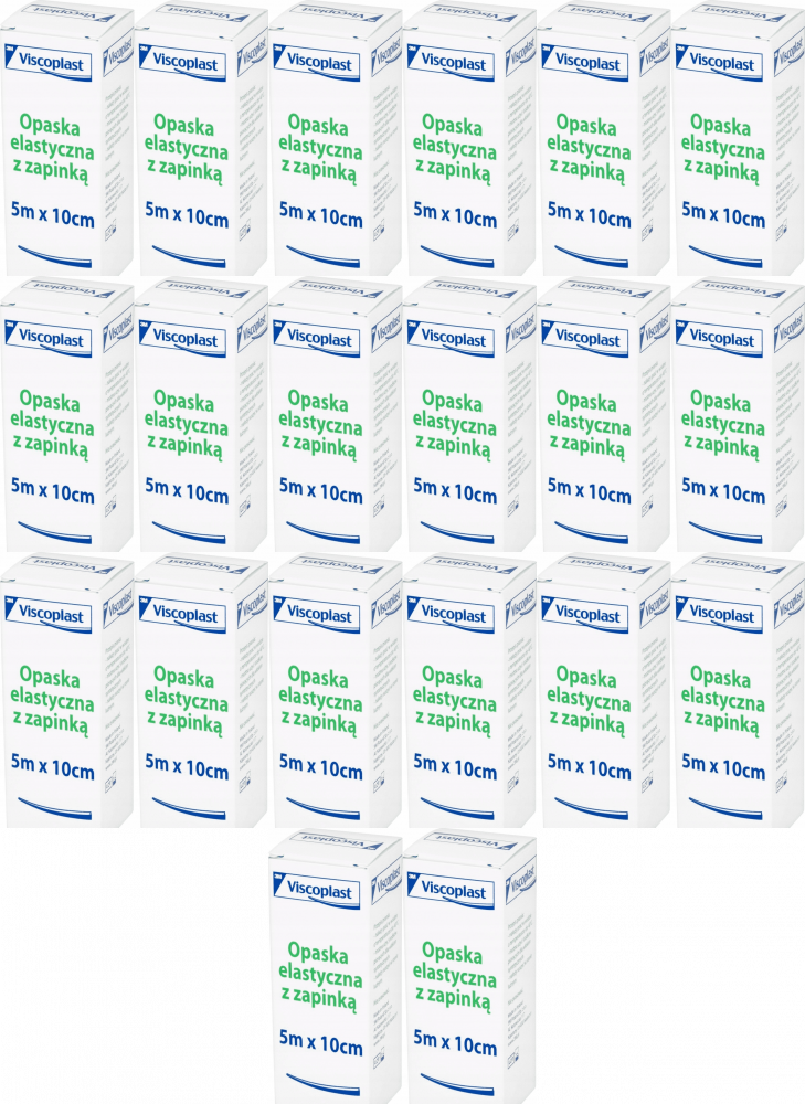 20x Opaska elastyczna z zapinką Viscoplast, 10cmx5m