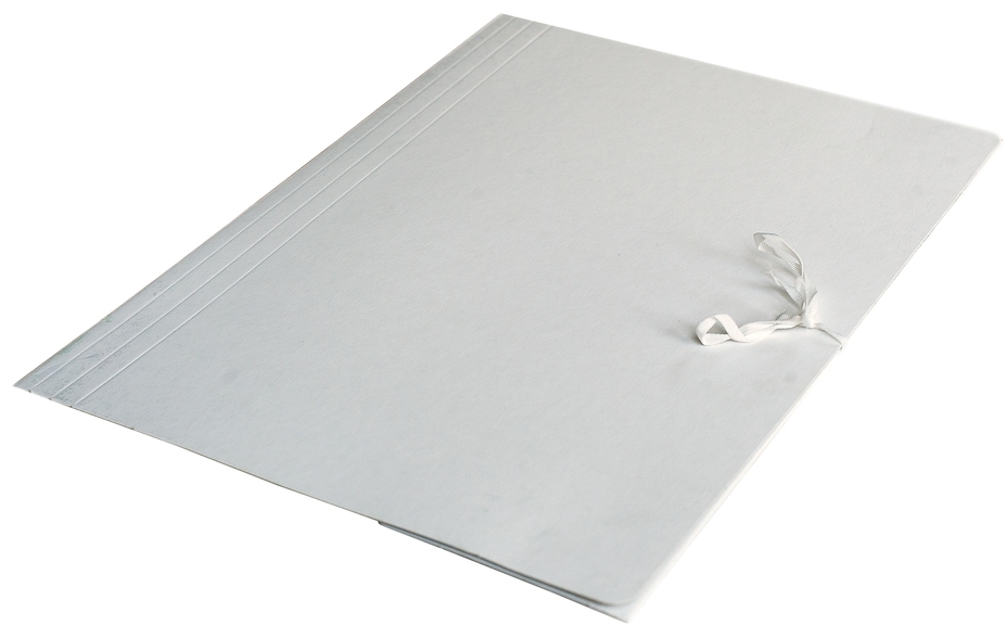 Teczka na dokumenty Barbara, A3, wiązana, kartonowa, 300g/m2, 1 sztuka, biały