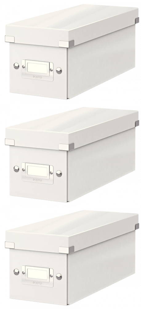 3x Pudełko do przechowywania Leitz Click&Store, 143x136x352mm, 1 sztuka, biały