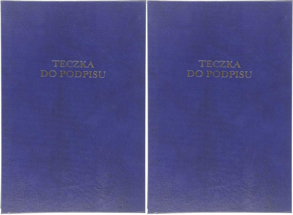 2x Teczka do podpisu Barbara, A4, 12 kart, granatowy