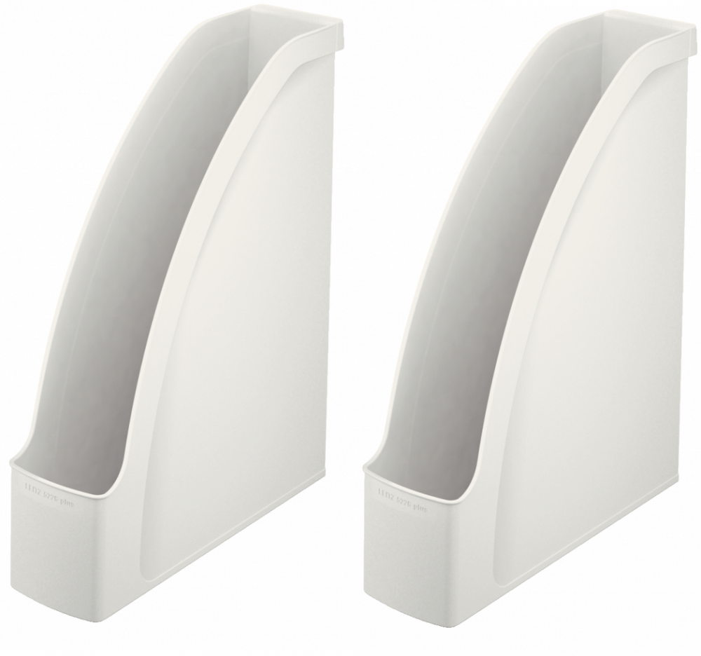 2x organizer na dokumenty Leitz Plus, A4, 70mm, do 700 kartek, biały