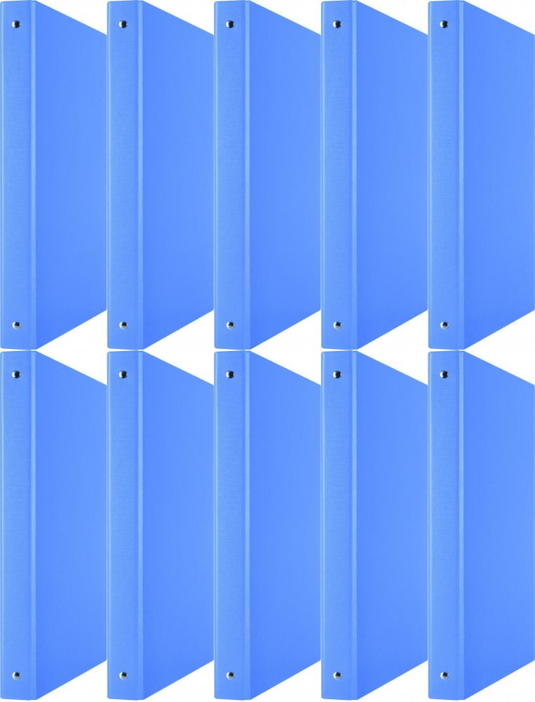 10x Segregator Donau, A4, szerokość grzbietu 35mm, 4 ringi, niebieski