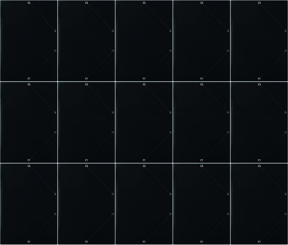 15x Teczka kartonowa z narożną gumką Donau, A4, 3-skrzydłowa, 400g/m2, czarny