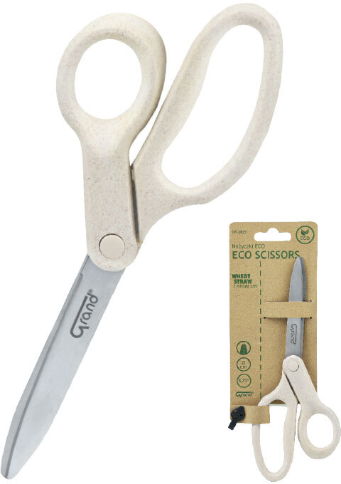 Nożyczki biurowe Grand GR-2825 ECO, 21cm, beżowy