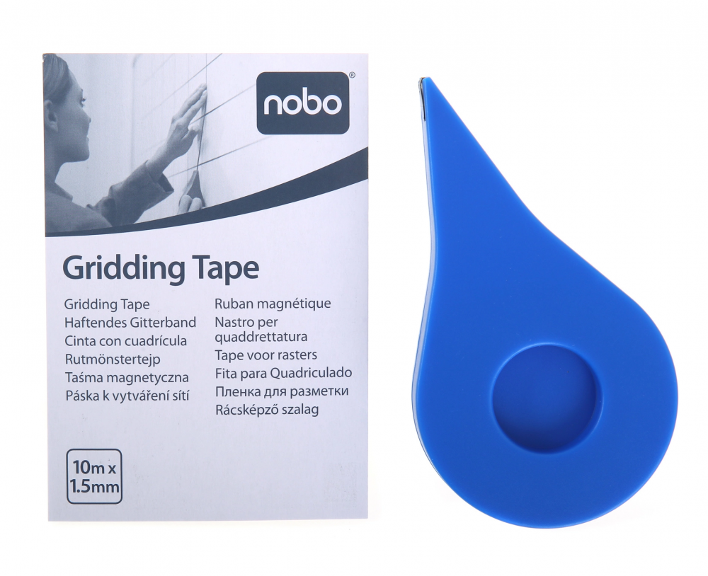 Taśma do tablic suchościeralnych Nobo, samoprzylepna, 1.5mm x 10m, czarny