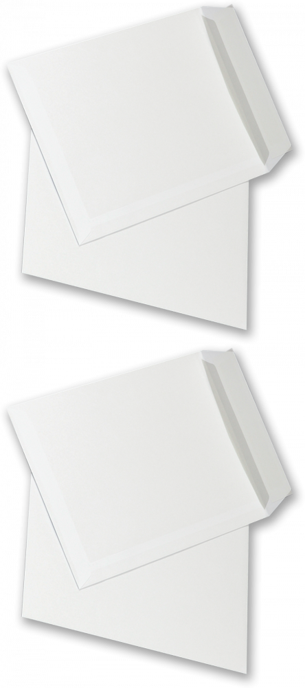 2x Koperta standardowa NC, C4, z paskiem HK, 250 sztuk, biały
