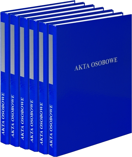 6x Segregator ringowy VauPe do akt osobowych, A4, 20mm, 2 ringi, niebieski