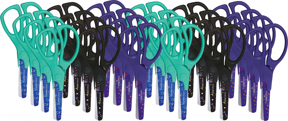 24x Nożyczki Interdruk Game Over, 13cm, mix wzorów