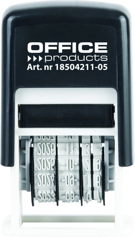 Datownik samotuszujący Office Products, wersja ISO, czarny