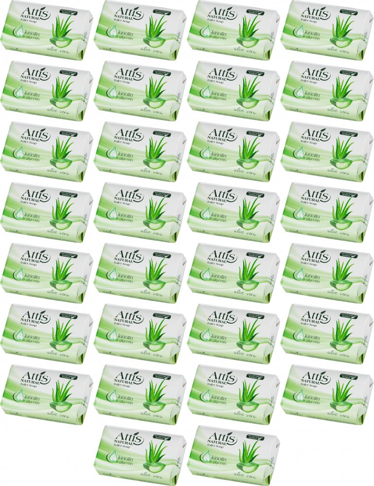 60x Mydło w kostce Gold Drop Attis, Natural, aloesowy, 100g