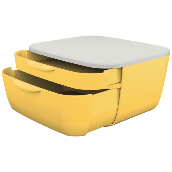 Pojemnik Leitz Cosy, z 2 szufladami, żółty