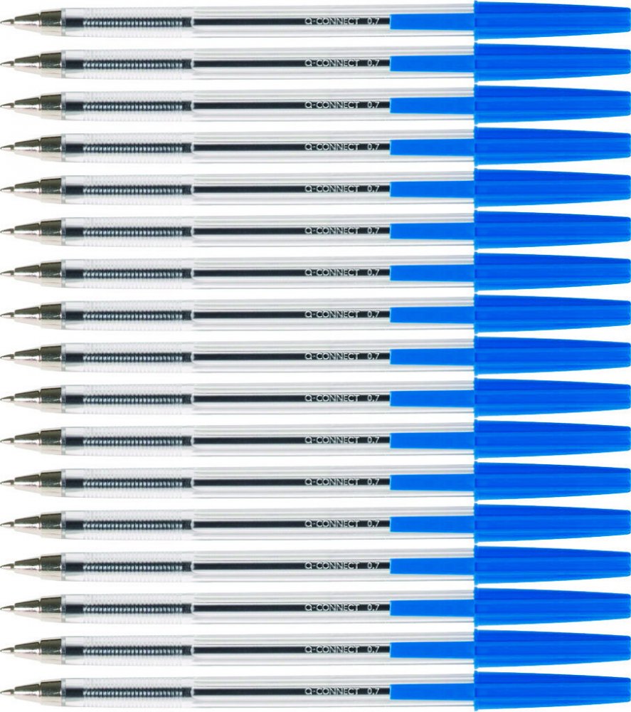 200x Długopis Q-Connect, 0.7 mm, niebieski