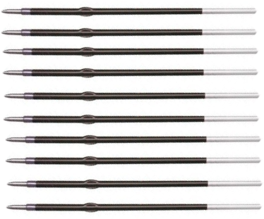 10x Wkład X-21 do długopisu Kamet, zwykły (krótki), 0.8mm, czarny