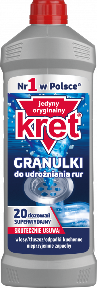 Udrażniacz do rur Kret, granulki, 800g
