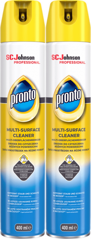 2x Środek do czyszczenia różnych powierzchni Pronto Multi Surface, spray, 400ml