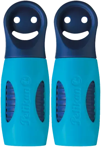 2x Temperówka Pelikan Griffix, do ołówków automatycznych, z pojemnikiem, niebieski