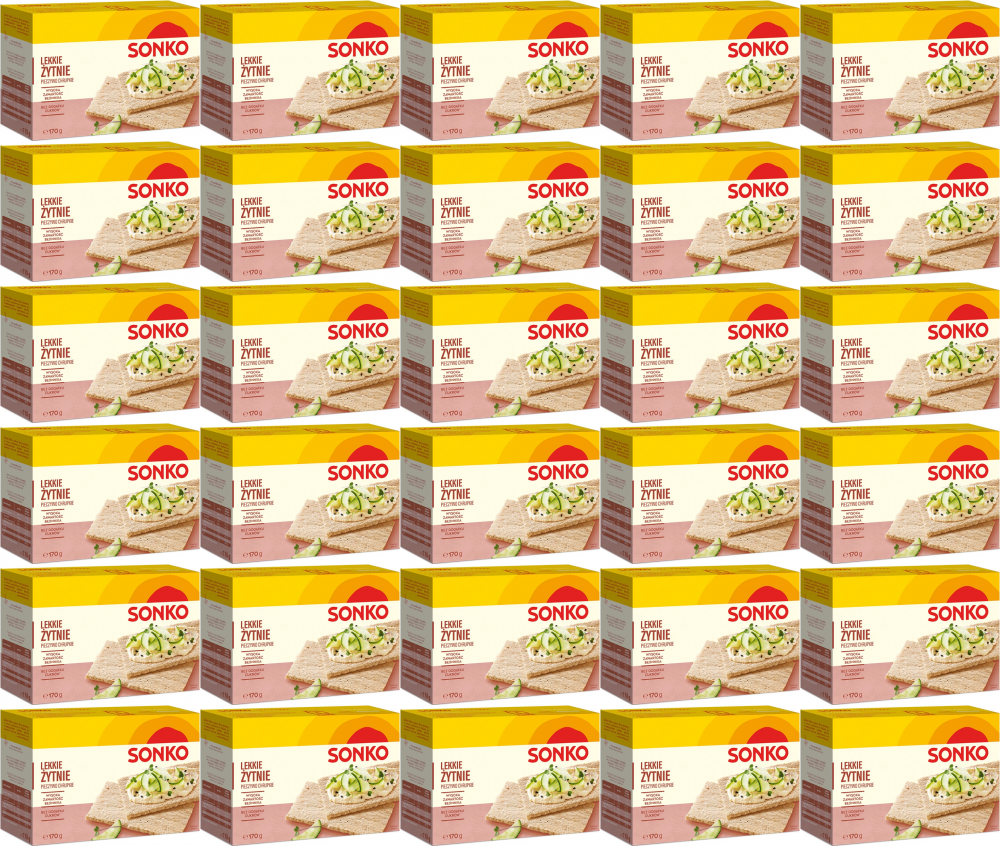 30x Pieczywo lekkie Sonko, żytnie, 170g