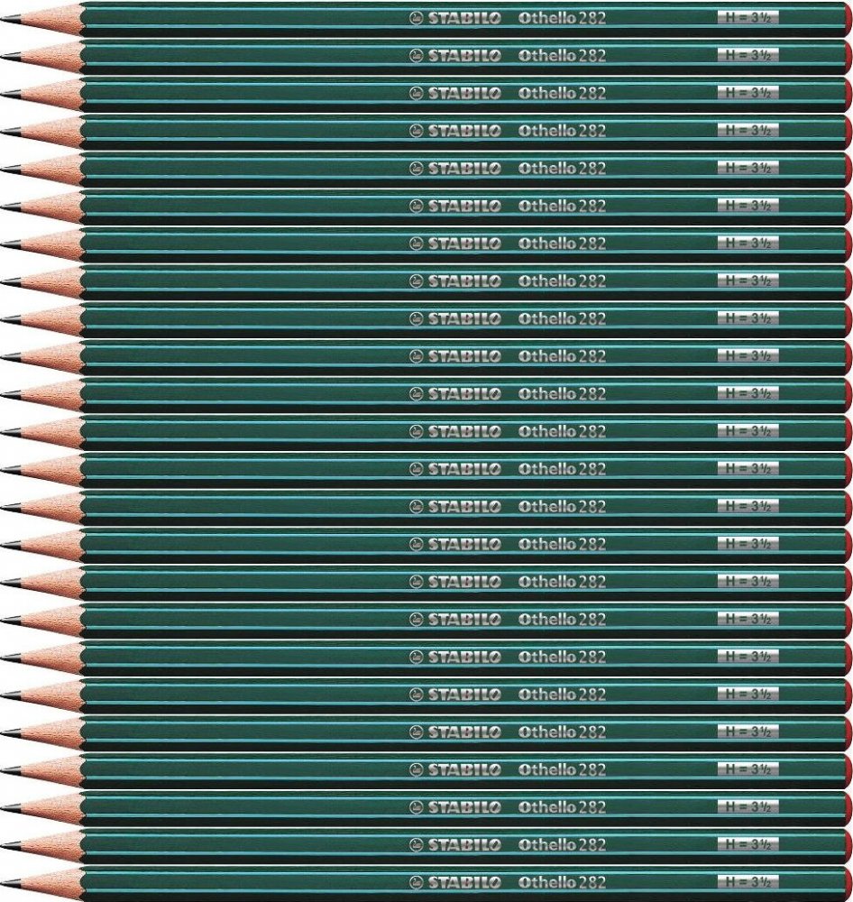 24x Ołówek Stabilo Othello, H, zielony