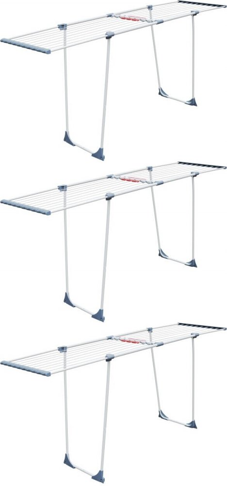 3x Suszarka do ubrań York Family Star, szary