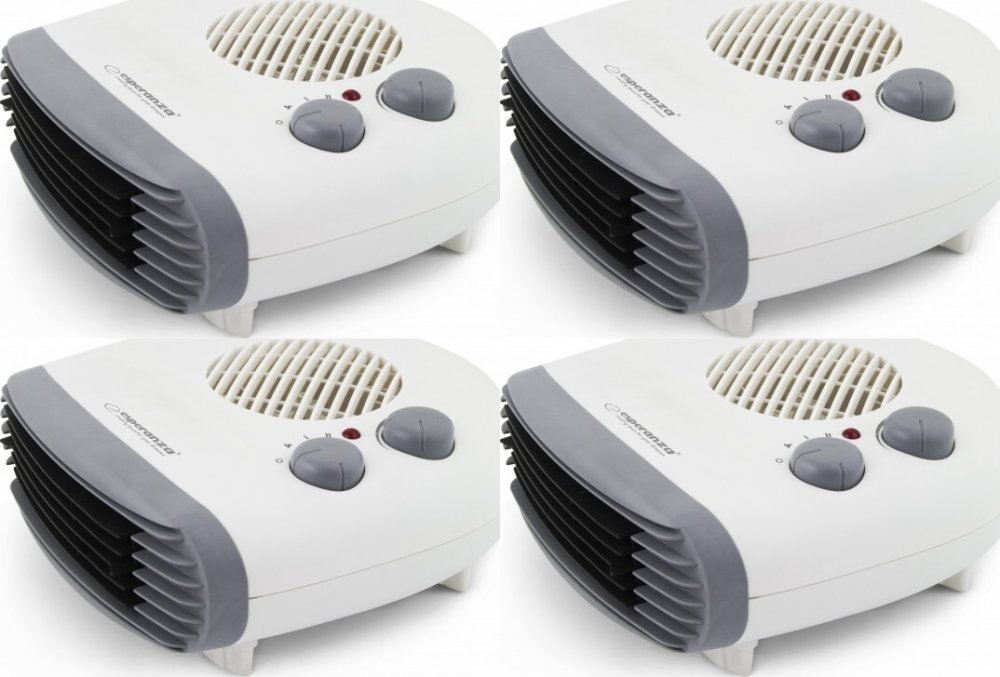 4x Termowentylator Esperanza Sahara EHH003, biały