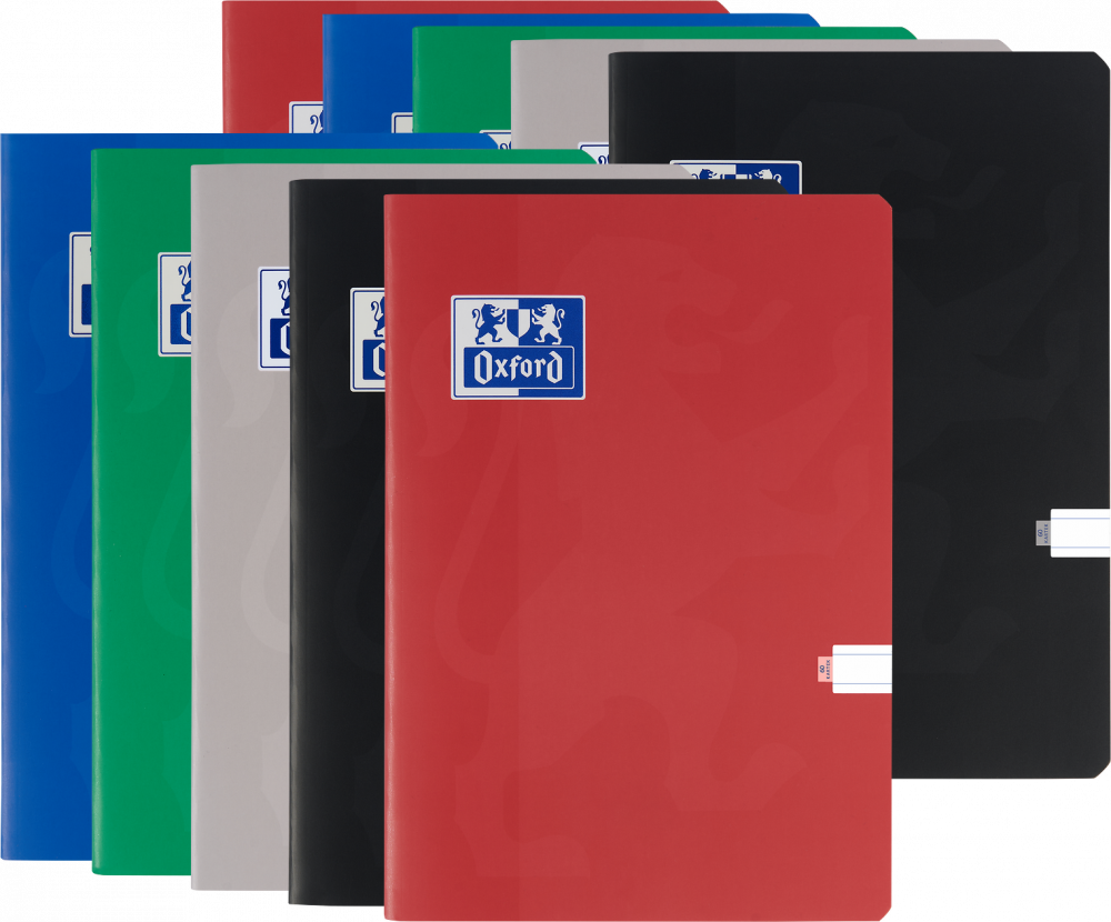 10x Zeszyt w linie Oxford Esse, A5, miękka oprawa, 60 kartek, mix kolorów