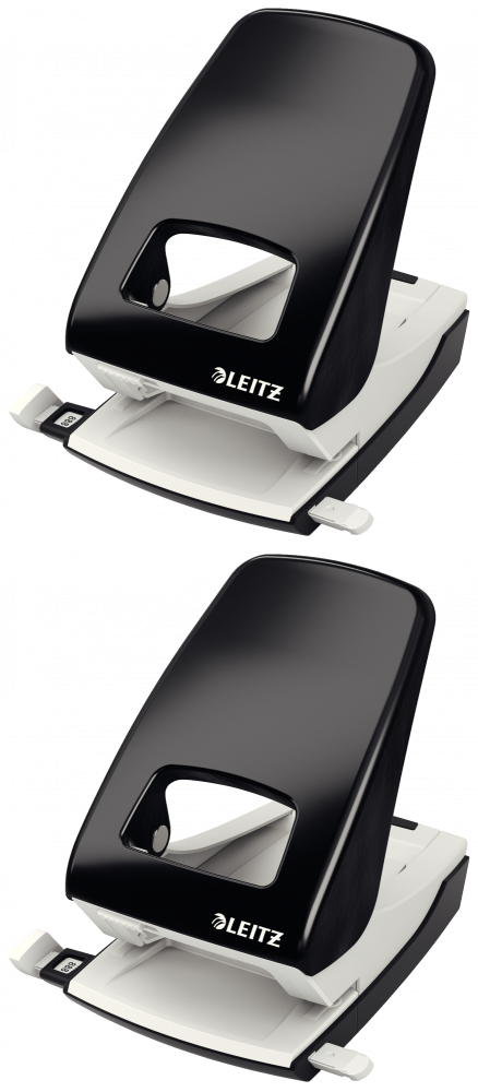2x Dziurkacz Leitz New NeXXt, do 40 kartek, czarny