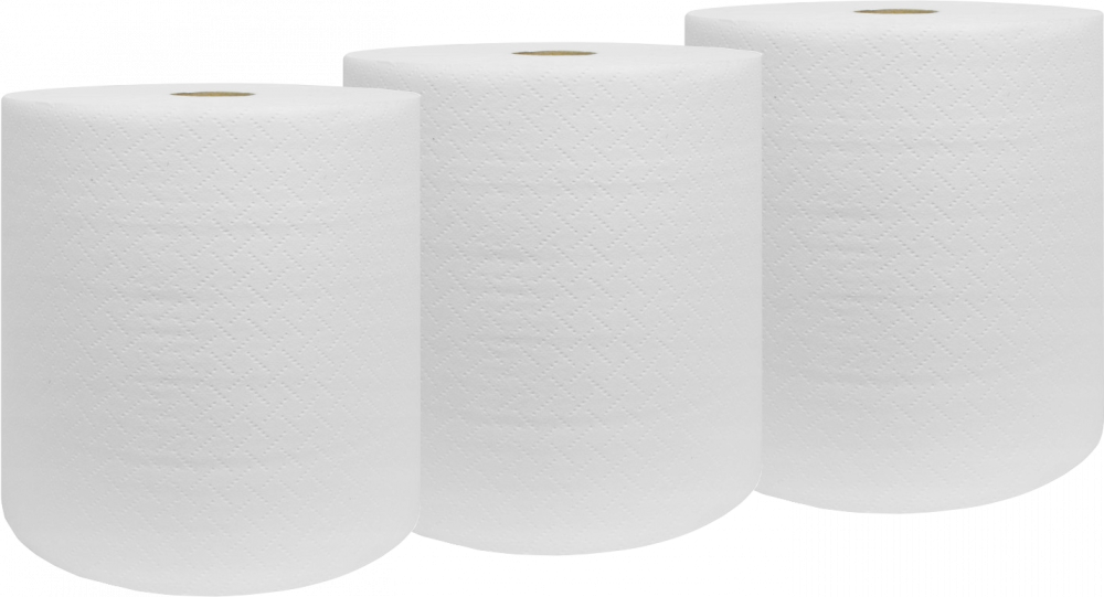 3x Ręcznik papierowy VelvetCARE Professional AutoCut, 2-warstwowy, 150m, w roli, 1 rolka, biały