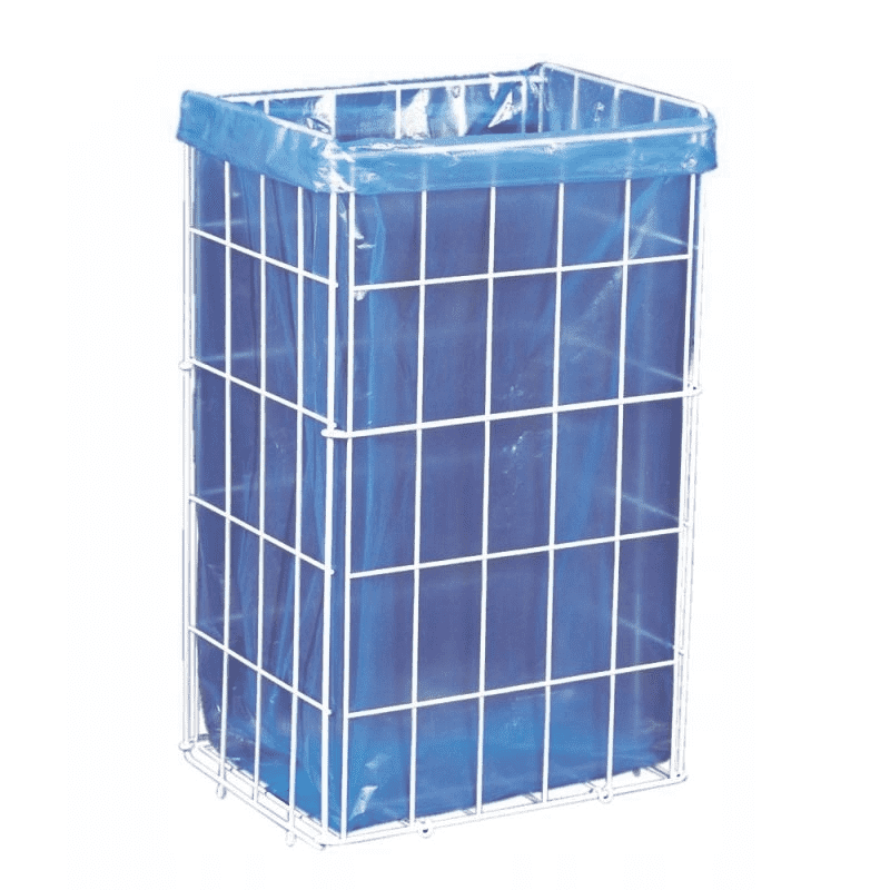 Kosz na śmieci Merida B2A, siatkowy, 47l, biały