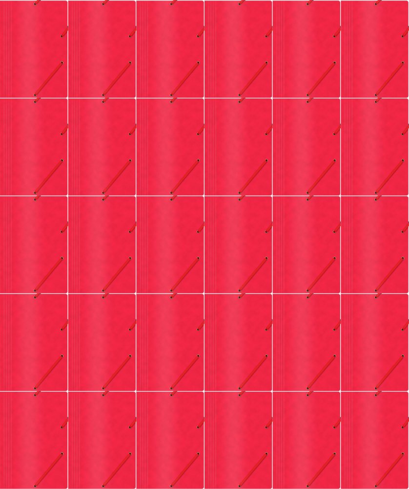 40x Teczka z gumką Office Products, A4, 390g/m2, preszpanowa, czerwony