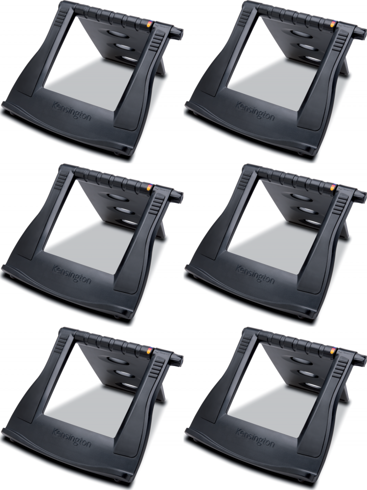 6x Podstawka pod laptopa Kensington, SmartFit Easy Riser, chłodząca, 337x40x282mm, czarny